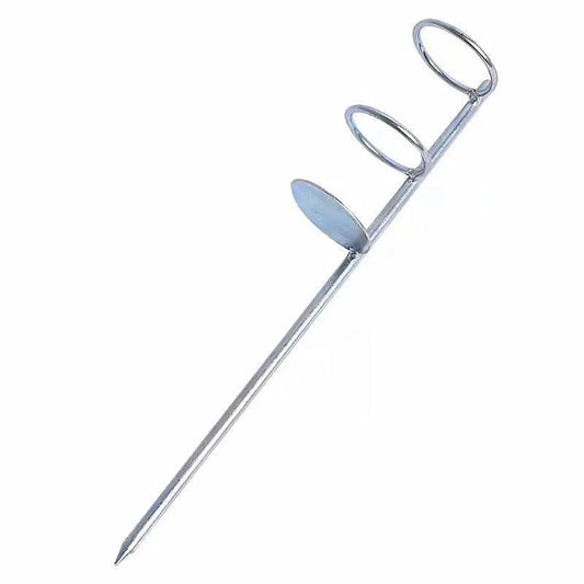 Professional Fishing Rod Holder - 30/40cm Double Ring Single Fork Bank Bracket for Outdoor Fishing