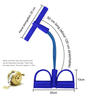 Pedal Pulling Resistance Band Sit-up Assistant with Slimming Belly Female Fitness Yoga Equipment Household Fitness Pulling Rope