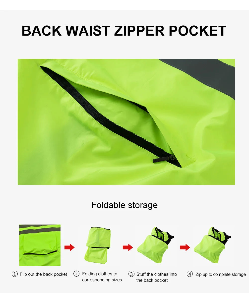 Men's Cycling Windbreaker Jacket - Water-Resistant Long Sleeve MTB Bike Coat with Quick-Dry & Breathable Jersey