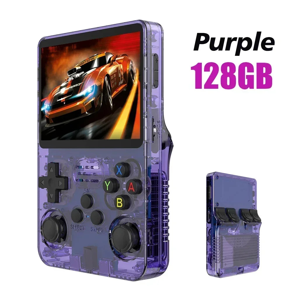 R36S Retro Handheld Game Console - 3.5'' IPS Screen - 64GB/128GB/256GB Storage - ARKOS 2.0 Portable Gaming System