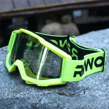 Vintage Motorcycle Goggles – MX Motocross Safety Glasses with Night Vision for Helmet & Driving