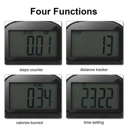 Multi-functional Step Counter 3D Pedometer with Clip for Fitness