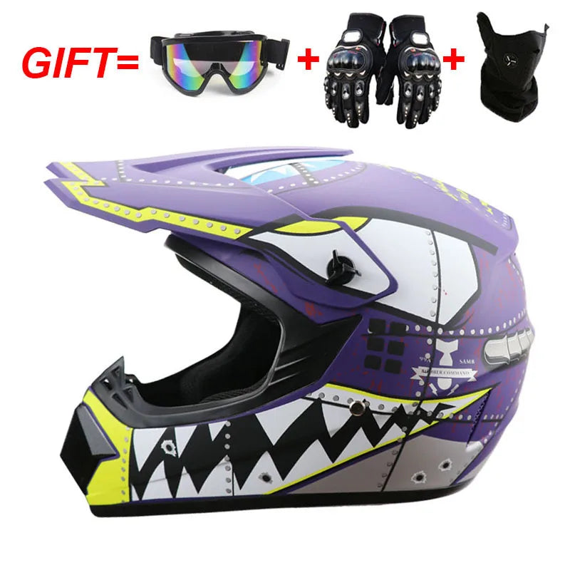 Full Face Motocross Helmet - Off-Road Downhill AM DH Cross Capacete - Free Shipping + 3 Free Gifts
