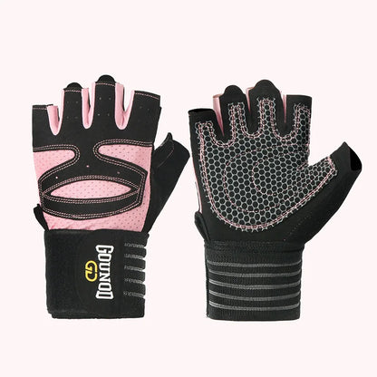GOUNOD Breathable Anti-Slip Weightlifting Gloves with Wrist Support - Professional Gym Gloves for Bodybuilding, Powerlifting & Fitness Training