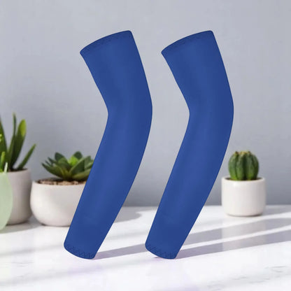 Children's Ice Silk Cooling Arm Sleeves - Quick-Dry UV Protection Cycling Arm Guards for Girls Outdoor Sports (1 Pair)