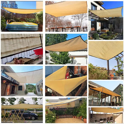4x5m HDPE UV Protection Shade Net - Outdoor Garden Terrace Awning & Camping Mesh Cover Sunscreen Fabric