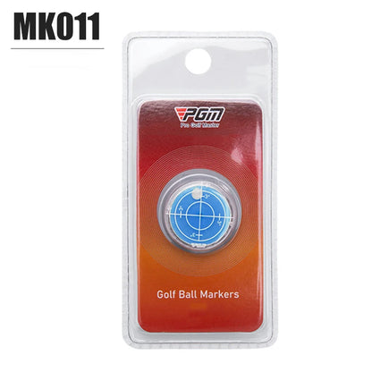 PGM Golf Magnetic Cap Clip Ball Marker - Level Function Marks - Red & Blue - Model MK011