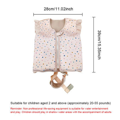 Children's Cartoon Swimming Life Vest - Toddler Buoyancy Aid Jacket for Pool Safety