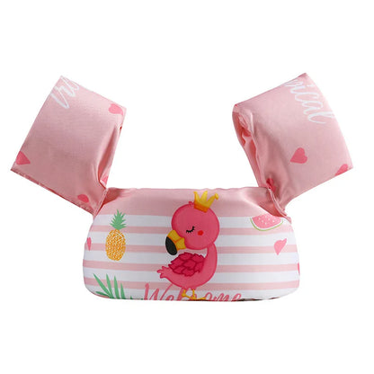Adjustable Baby Swimming Life Jacket - Cartoon Foam Arm Sleeves with Safety Float Ring for Pool Training