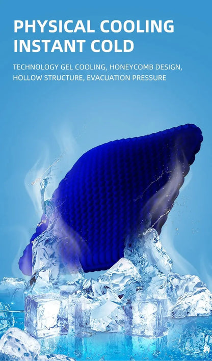 Gel Seat Cushion - Breathable Honeycomb Design for Pressure Relief, Back & Tailbone Pain - Summer Comfort for Home, Office, Wheelchair & Car