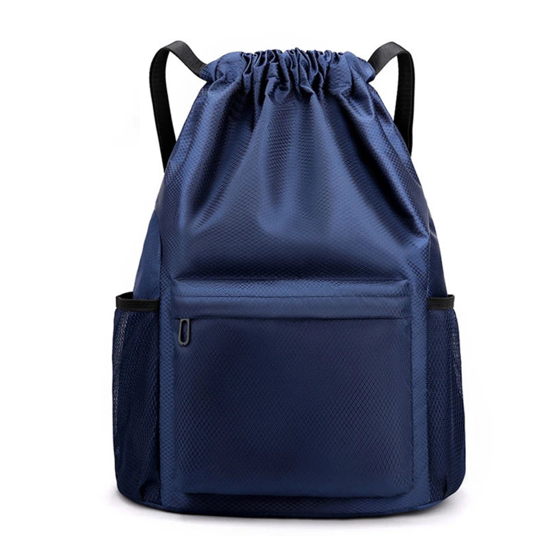 Large Capacity Drawstring Backpack - Sports String Bag for Gym, Swim & Beach - Women & Men