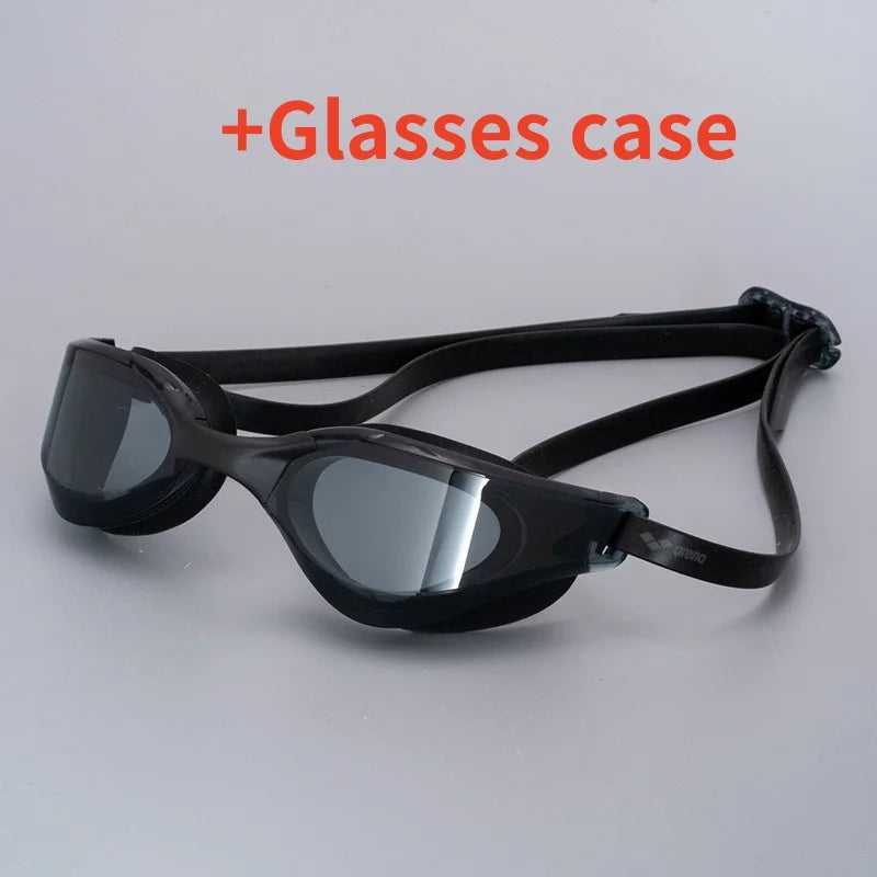 Professional HD Anti-Fog Swimming Goggles - Leak-Proof Adjustable Silicone Eyewear for Men & Women