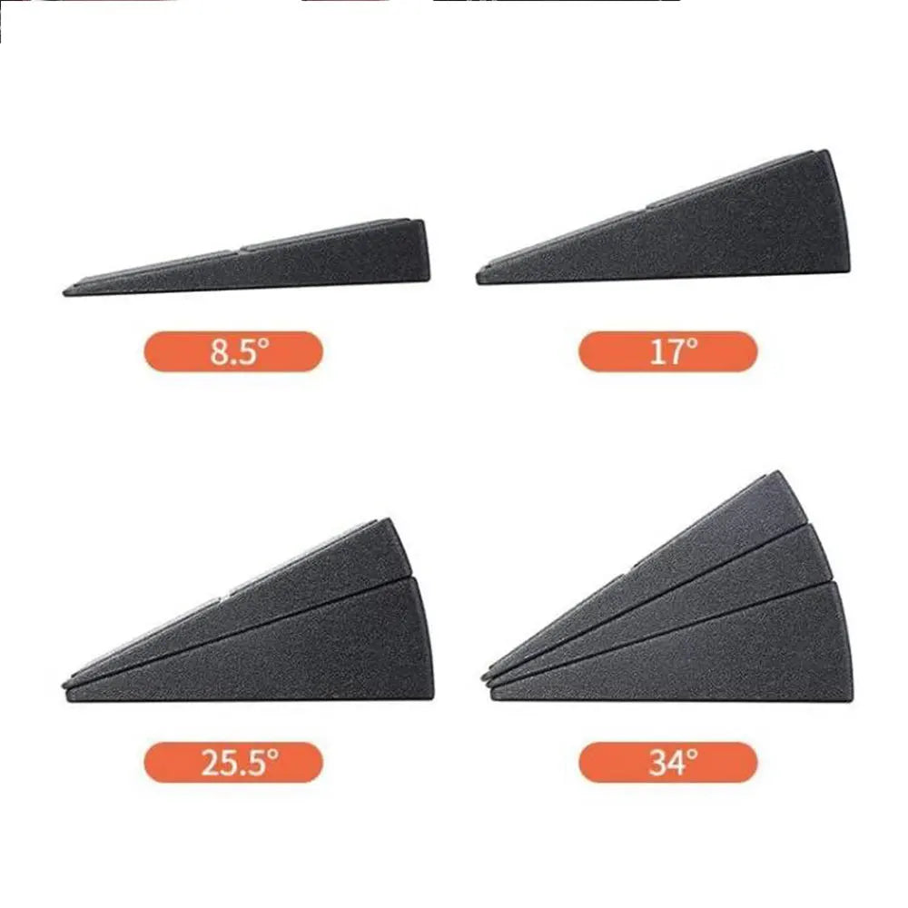 3-Piece Adjustable Squat Wedge Block Set - Non-Slip EPP Foam Slant Board for Squats, Deadlifts & Calf Stretching