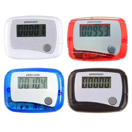 Portable Clip-On Step Counter - Digital Pedometer for Walking & Fitness
