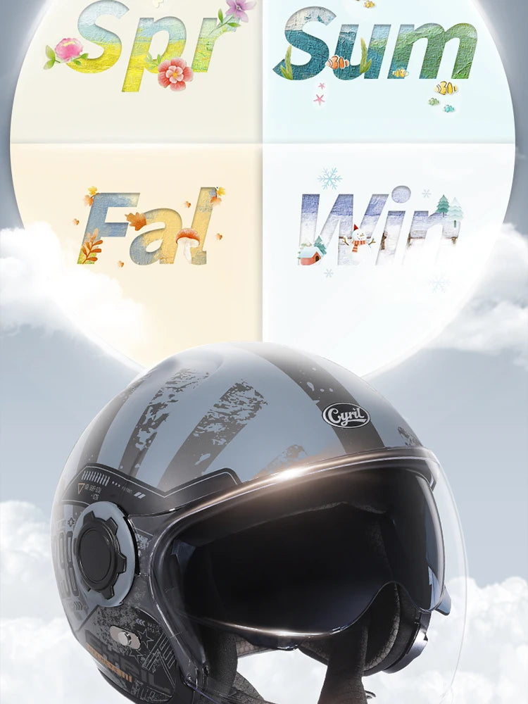 Modular Motorcycle Helmet - Full Face/Open Face 3/4 Dual Visor Helmet (ECE/DOT Certified, Unisex)