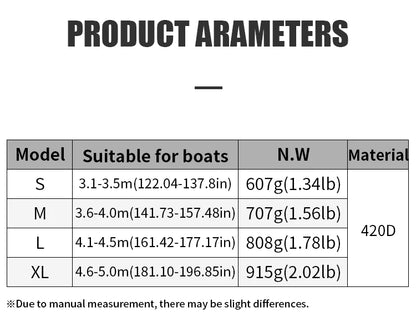 Kayak Protective Cover - Waterproof Dustproof UV-Resistant Storage Cover for Kayaks, Canoes, and Surfboards