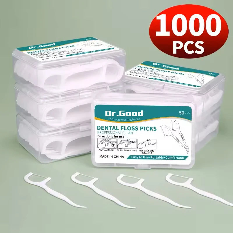 Dental Floss Picks - Oral Care Tools (50/150/300/600/1000 PCS Options)