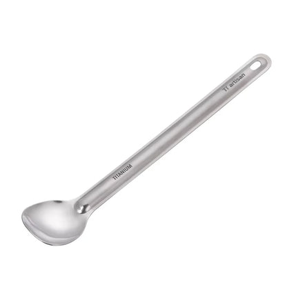 Ultralight Titanium Long Handle Spork - Portable Outdoor Camping Cutlery & Tableware by Tiartisan