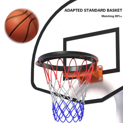 Portable Basketball Net - 45cm/17.72" TPU Professional Hoop Frame - Universal Rimless Basket Accessory