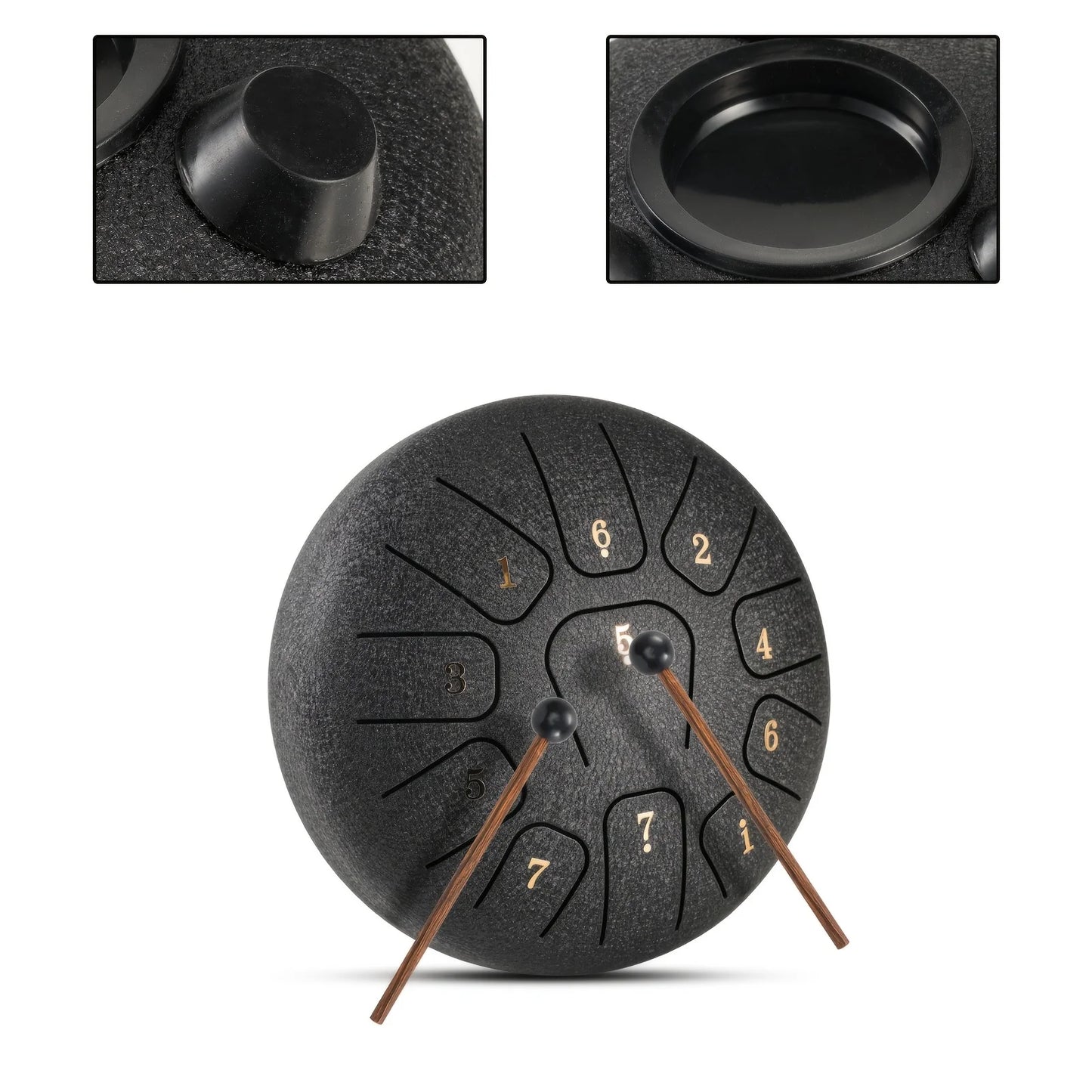 11-Note Steel Tongue Drum - 6 Inch Professional Sound Healing Instrument with Tuning Kit for Yoga, Meditation & Anxiety Relief