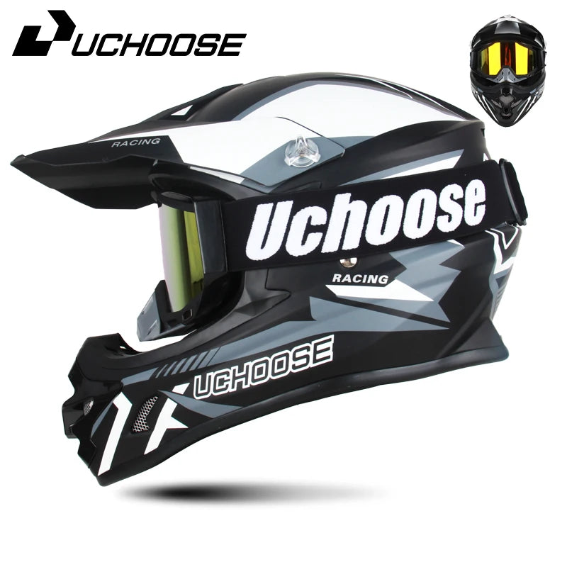 DOT Approved Motocross Helmet - Off-Road Racing Helmet for Men & Women (Downhill, Enduro, Cross)