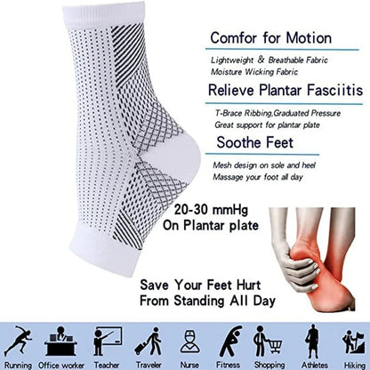 Compression Nano Socks for Neuropathy and Ankle Swelling