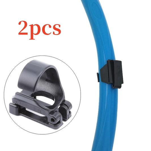 Silicone Snorkel Mask Clip - Plastic Keeper Holder Retainer for Scuba Diving Goggles and Tube Buckle