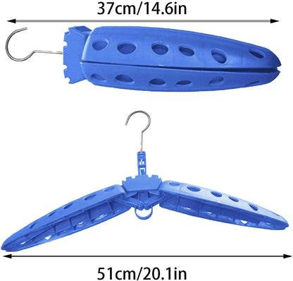 Foldable Wetsuit Hanger - Thickened Drying Rack for Diving and Surfing Gear (1/2/3-Pack Options)