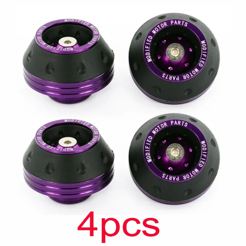Motorcycle Front Fork Crash Protectors - 2/4Pcs Universal Alloy Wheel Protection Slider Cups for Motocross