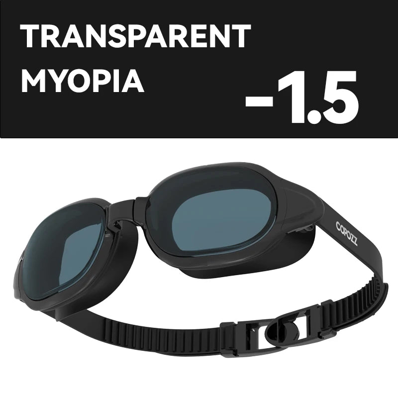 Prescription Swimming Goggles with Anti-Fog UV Protection - Myopia Diopter Swim Eyewear