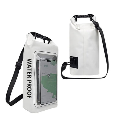 PVC Waterproof Dry Bag 2L - Touch Screen Phone Pouch for Swimming Rafting Surfing Boating - Shoulder Bag