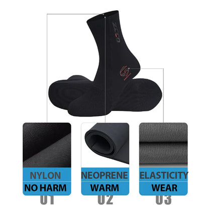 Neoprene Water Sports Socks – Diving, Surfing & Swimming (1.5mm)
