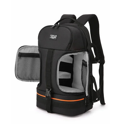 Large Capacity Camera Backpack - Waterproof Oxford DSLR Bag with 15.6" Laptop Compartment