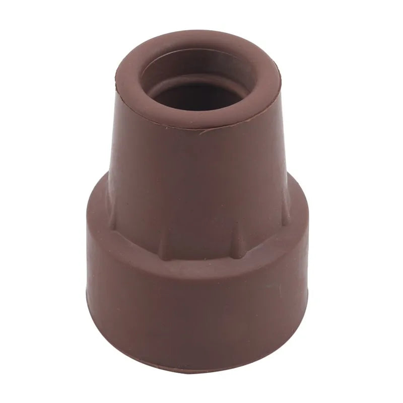 Heavy Duty Rubber Walking Stick Ferrule - Metal End Cap Cover for Canes, Crutches & Hiking Sticks (1-3 Pack)