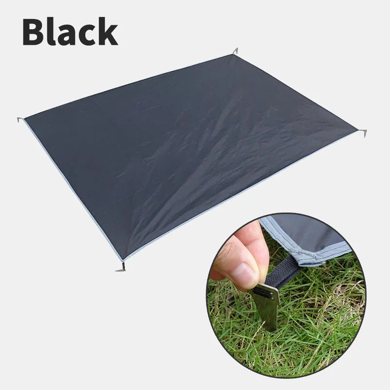 Ultralight Portable Waterproof Camping Mat - Large Travel Mattress with Pegs for Outdoor Picnic, Beach & Tent Use