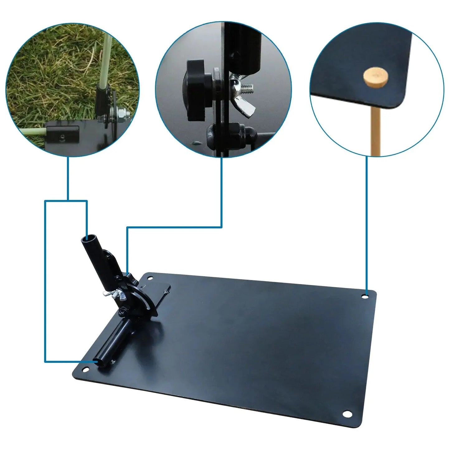 Golf Alignment Stick Holder - Swing Practice Plate - Plane Trainer - Training Aid