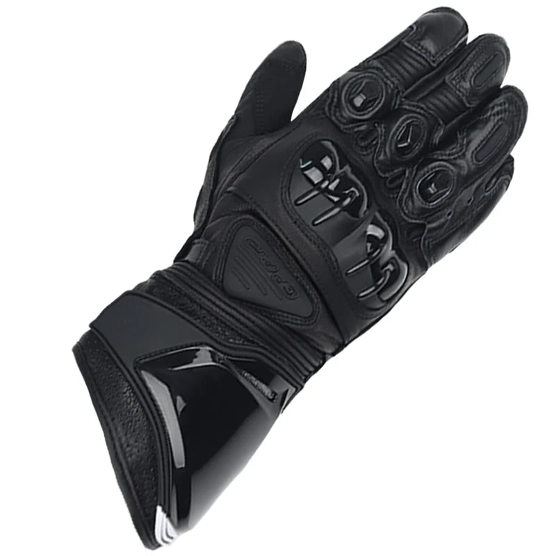 Two-X GP Pro Men's Motorcycle Racing Gloves - Long Leather Sports Protection with Touch Screen