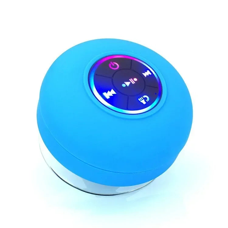 Waterproof Mini Bluetooth Speaker 2025 - Wireless LED Suction Cup Stereo for Bathroom & Outdoor Sports