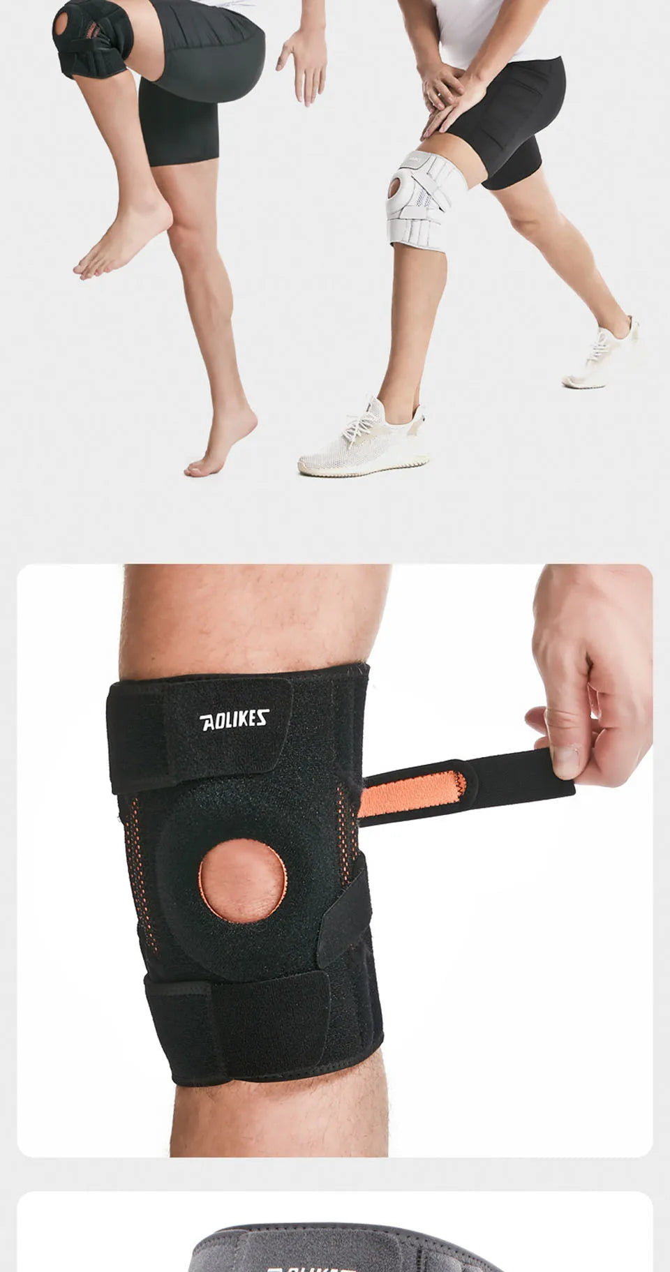 Adjustable Elastic Knee Support Brace - Patella Protection for Basketball, Soccer, Running, Cycling & Fitness (1 Piece)