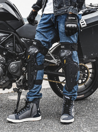 Motorcycle Knee and Elbow Protection Guards - Motocross Off-Road Racing MTB Pads