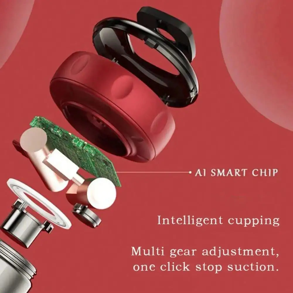 Electric Cupping Therapy Set - Vacuum Massage Device with Body Heating, Scraping & Suction Cup Treatment for Health & Portability