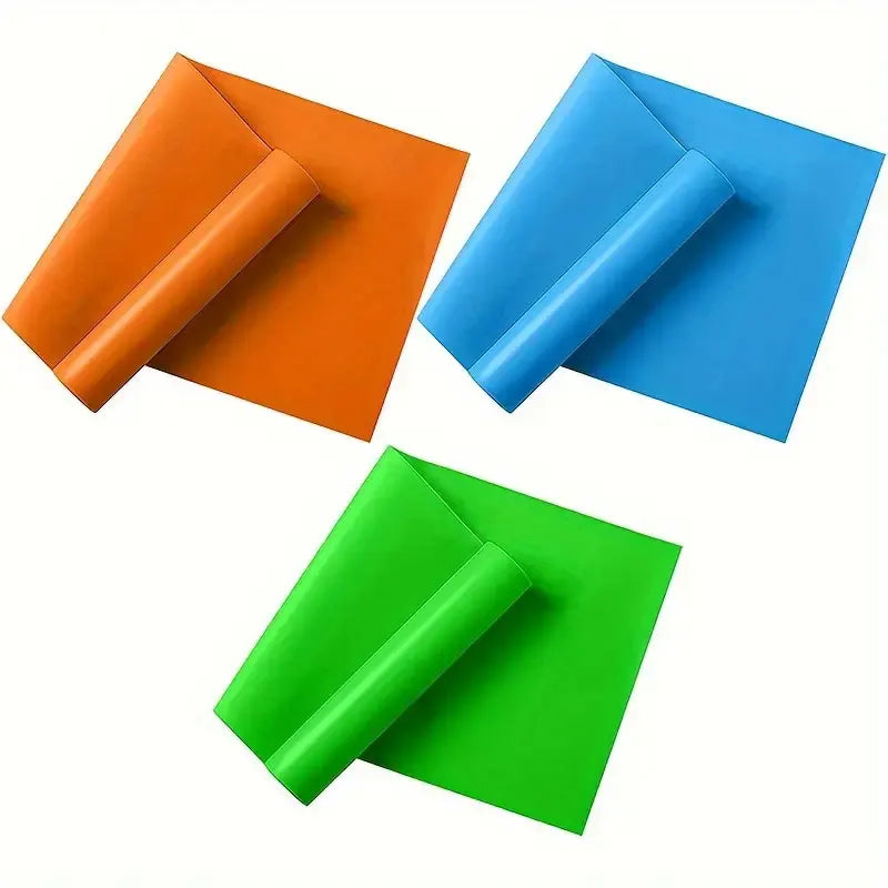 Yoga Stretch Belt Set (3-Pack) - Elastic Resistance Bands for Men & Women Strength Training