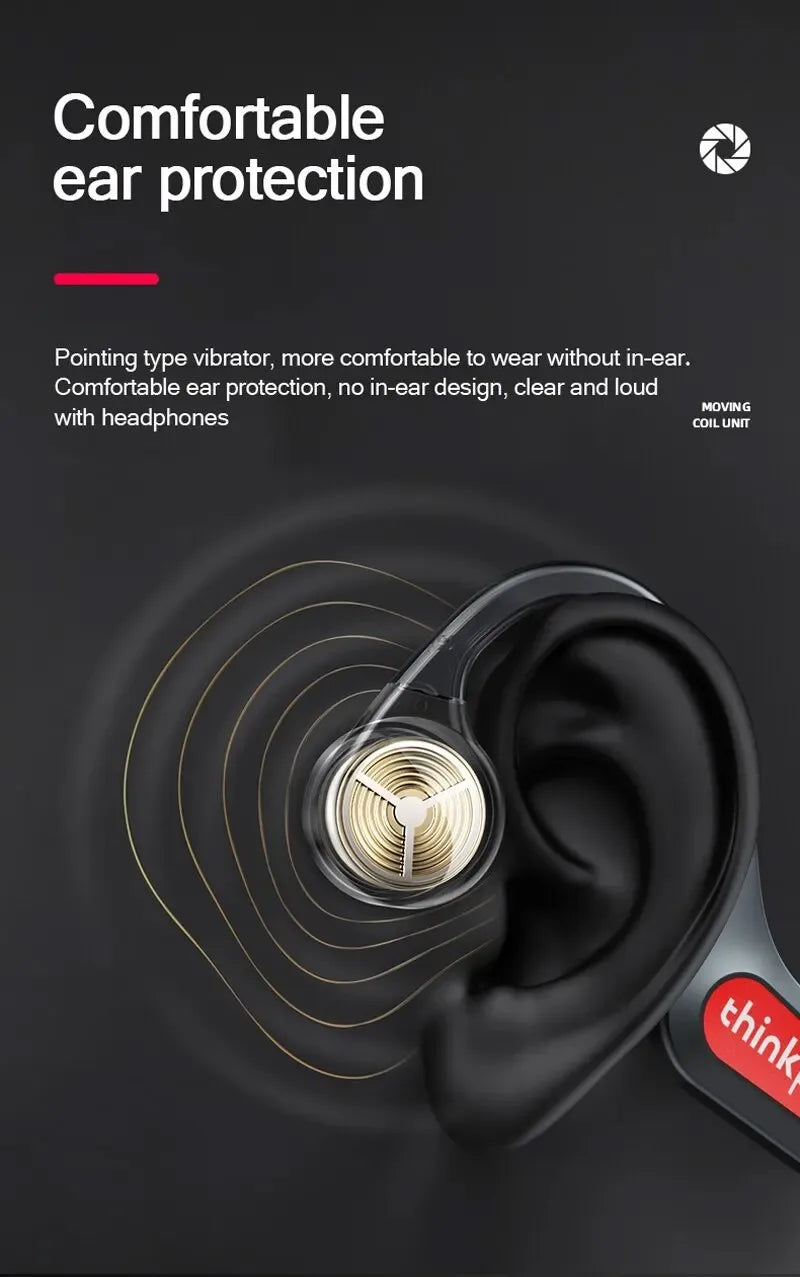 Bone Conduction Wireless Earbuds - TWS Bluetooth Sports Headset for Running & Cycling