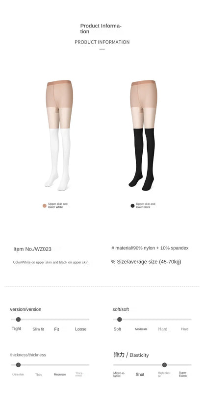 Women's Golf Sunscreen Leggings - Lightweight Breathable Sports Socks with Anti-Hook Silk Splicing WZ023