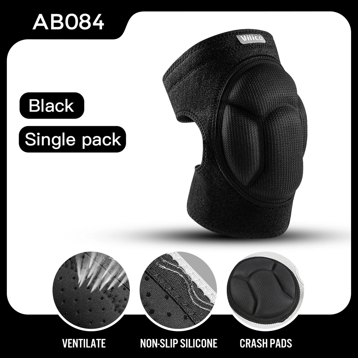 Thickened Anti-Collision Knee Pads - Elastic Pressure Strap Knee Brace for Volleyball, Extreme Sports & Protection