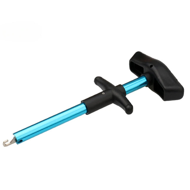 Portable Aluminum Fish Hook Remover - T-Hook Taker Tool for Fishing Tackle Equipment (1 Piece)