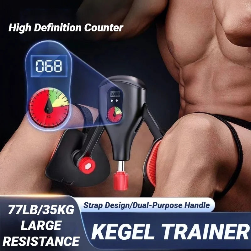 Pelvic Floor Muscle Trainer Smart Counting Thigh Exerciser Adjustable Resistance Kegel Device for Home Strength Training
