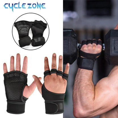 Weightlifting Training Gloves - Fitness & Sports - Bodybuilding Gym Hand/Wrist/Palm Protector - MTB Cycling Gloves for Men & Women