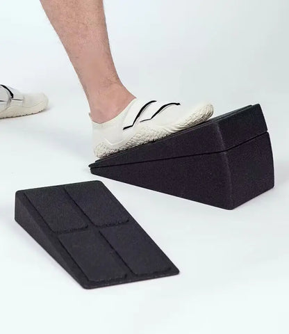 3-Piece Adjustable Squat Wedge Block Set - Non-Slip EPP Foam Slant Board for Squats, Deadlifts & Calf Stretching