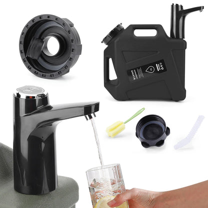 Portable Water Container with Electric Pump - 11L/12L Camping Water Dispenser for Outdoor Use